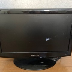 液晶テレビ　19インチ リモコン付き　差し上げます