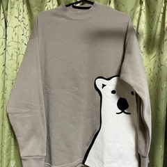 裏起毛トレナー　LLサイズ　ベージュ