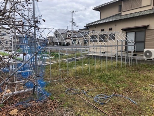 宮田物産 ビニールハウス 3.6×7.2m 中古 メダカ 養殖　①