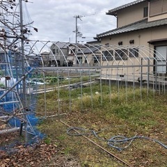 宮田物産 ビニールハウス 3.6×7.2m 中古 メダカ 養殖　①