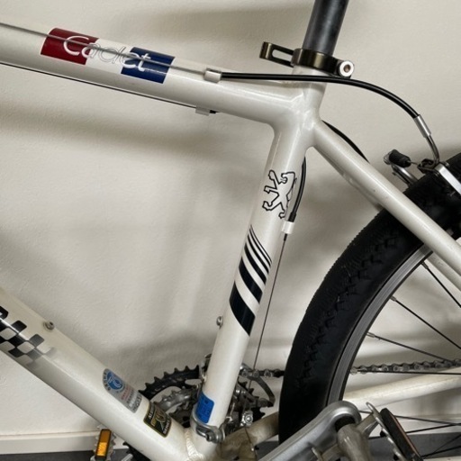 室内保管☆プジョー PEUGEOT CADET アルミ 24速 430mm WHITE MTB