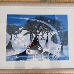 【受付終了しました】藤城清治の絵画&額縁　2点