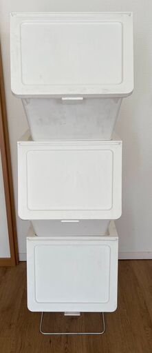 【お得】ゴミ箱 38l x3 分別 ホワイト 1.5万円-\u003e3千円