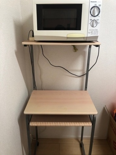 電子レンジ\u0026棚セット