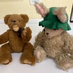テディベアとお友達のうさぎ　座高18㎝
