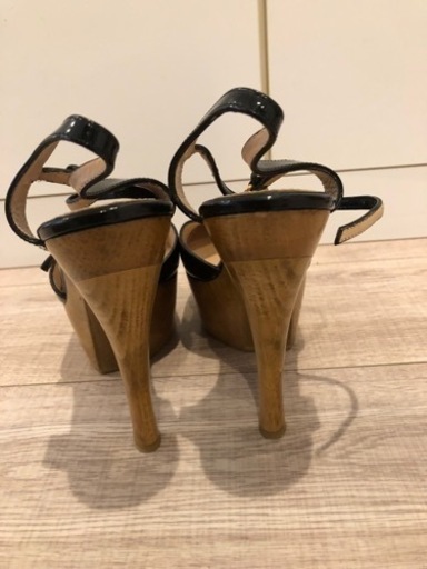 美品　GUCCI グッチ　パンプス　エナメル　厚底