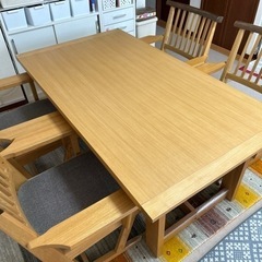 大塚家具/ダイニングテーブル&椅子4脚お譲りします