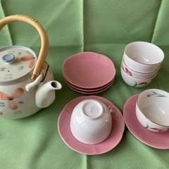 【値下げ】湯呑み５客&急須大きめ