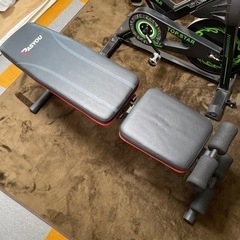 エアロバイク、ベンチ、ダンベル3つセットで！の画像