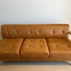 【大幅値下げ！】美品!3人掛けビンテージソファの画像