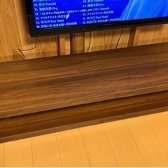【引取り決定しました】テレビボード　ロー　ウォルナット　木目調の画像