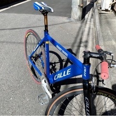 CALLE TRACK RAGER single gear fixie ピストバイク ブルーの画像