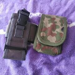 自衛隊ポーチ　迷彩　