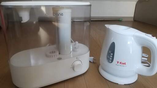 加湿器と電気ケトルのセット　独り暮らし用