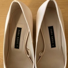 ZARA  パンプス　うすピンクの画像
