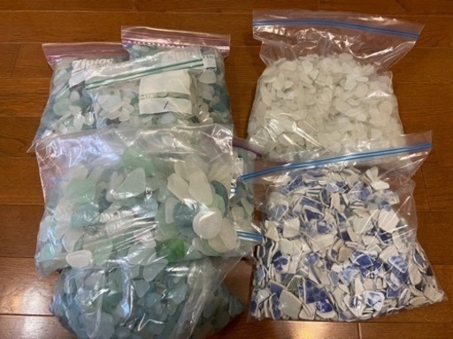 大量　シーグラス＋陶器