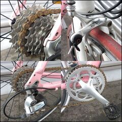 Pinarello/ピナレロ クロスバイク トレビソ/Treviso 2008年モデル 45サイズ SORAコンポーネント ピンク×ホワイトの画像