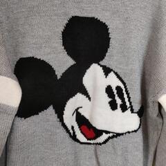 新品未使用品 ミッキー ディズニー セーター グレーの画像
