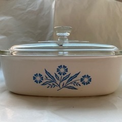 値下げ！【中古】キャセロール両手鍋　IH非対応
