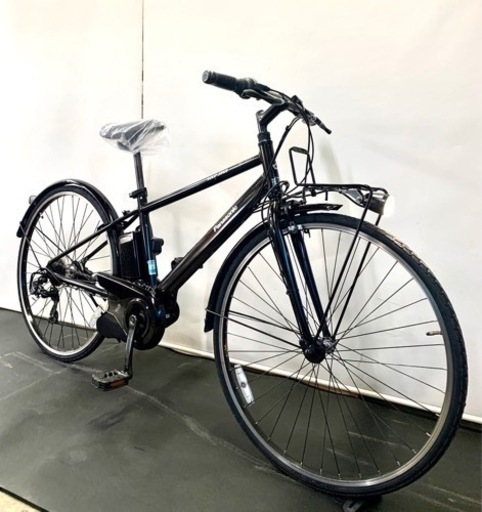 関東全域送料無料　業界最長保証付き　パナソニック　ベロスター　700c 新型　8ah パワフル　クロスバイク　黒色　電動自転車　電動アシスト自転車