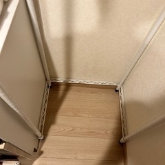 【値下げ】ホームエレクター　スチールラック　キッチンラック　ホワイト　セット HKR02間口600mm×奥行450mm×高さ1600mm エレクター　収納　インテリア　おすすめ家具の画像