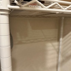 【値下げ】ホームエレクター　スチールラック　キッチンラック　ホワイト　セット HKR02間口600mm×奥行450mm×高さ1600mm エレクター　収納　インテリア　おすすめ家具の画像