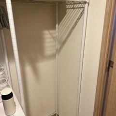 【値下げ】ホームエレクター　スチールラック　キッチンラック　ホワ...