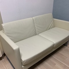 ソファ4人掛け&テーブルセット＊ナチュラル色【3/5.12.19引取り限定】の画像
