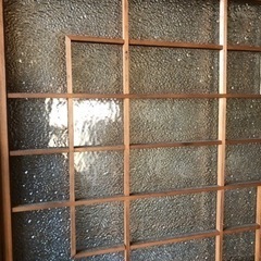 レトロ★ザラメガラス建具(4枚ありますの画像