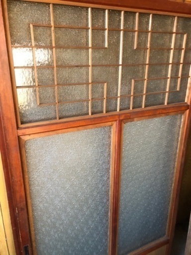 レトロ★ザラメガラス建具(4枚あります
