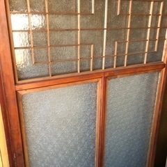 レトロ★ザラメガラス建具(4枚あります