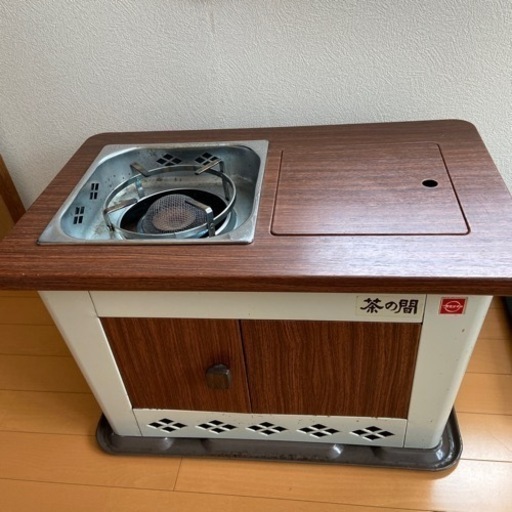 値下げ　ロースタイル　キャンプ　フジカ「茶の間」　石油コンロ　火鉢型　灯油ストーブ　レトロ　アンティーク　アウトドア