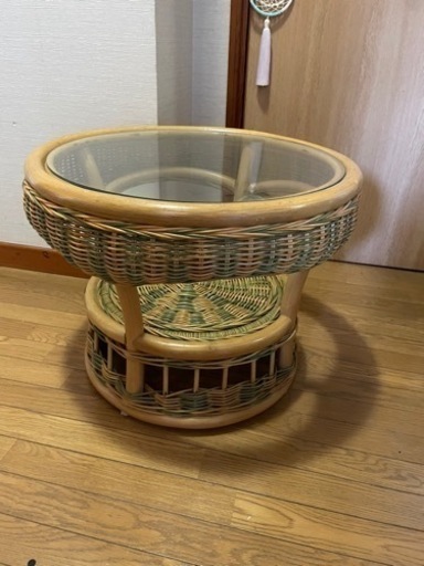 ラタンテーブル✨
