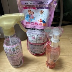 柔軟剤、衣類用ミスト、ヘアボディミスト、ボディミスト4点セットの画像