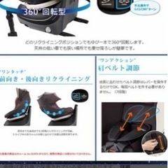 コンビ　ネセルターンリミテッド  チャイルドシートの画像