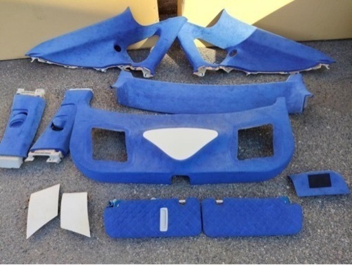 【custom　Design製】30プリウス 内装セット　青　スエード