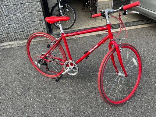 クロスバイク　赤