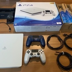 PS4本体 各種ケーブル 追加純正コントローラー 縦置きスタンド