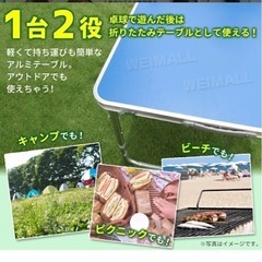 折りたたみ　卓球台の画像
