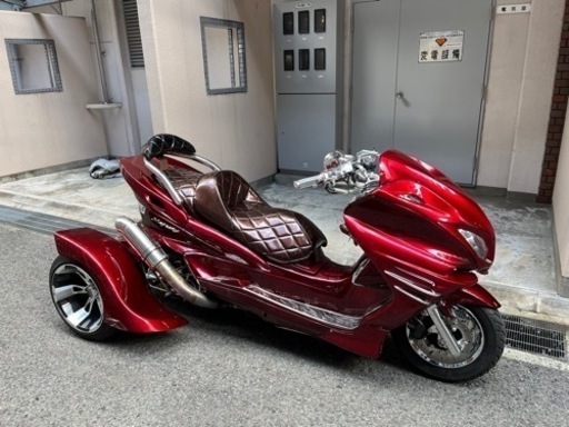 YAMAHA マジェスティトライク　３輪　国産　フルカスタム　LED スピーカー4発　好調　トドロキステッカー　極上