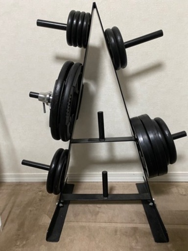 ●決まりました●ベンチプレス一式　シャフト　重り　台　セット　トレーニング