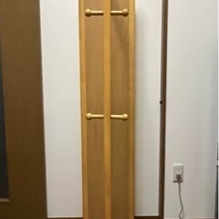 ハンガーラック付き姿見の画像