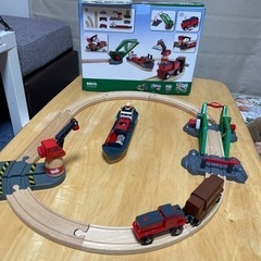 ((決まりました)船　レーン　走るおもちゃ　BRIO