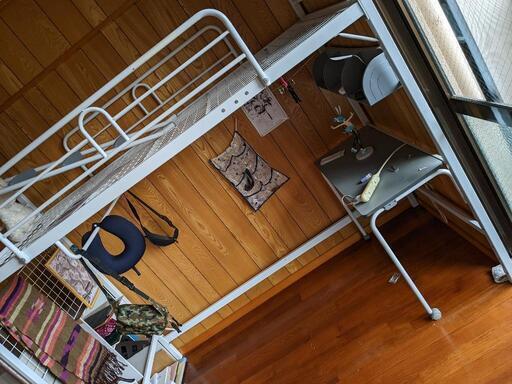 決まりました。パイプ？ベッド\u0026机