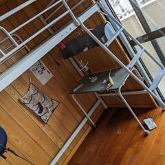 決まりました。パイプ？ベッド&机の画像