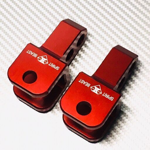 ケツアゲ アダプター4㎝~５㎝アップ◇10ミリタイプ◇新品◇レッド◇リアショック用◇アドレス など◇ヤマハ スズキ ホンダ カワサキ 50㏄～1000㏄クラスまで