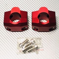 ファットバー用 CNC ハンドルクランプ ◇28.6ミリ◇レッド◇新品◇アウトレット販売品◇BWS125 MT25 MT07 MT09 TMAX XMAX NMAX その他 スポーツバイクの画像