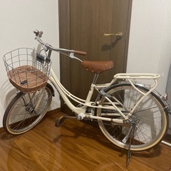 決定致しました】子ども用自転車 アンティークホワイト 女の子20インチ