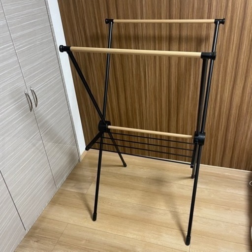 【美品】折りたたみ式ハンガーラック