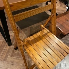取引中【値下げしました】ダイニングテーブルセット（テーブル、ベンチ、椅子　３点)の画像